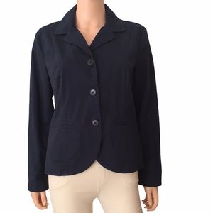 Talbots blue cotton blazer
